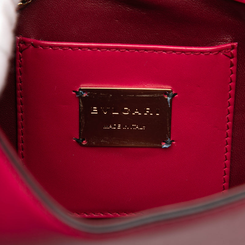 Small Studded Leather Laser Cut Square Serpenti Forever Chain Crossbody - Image 5