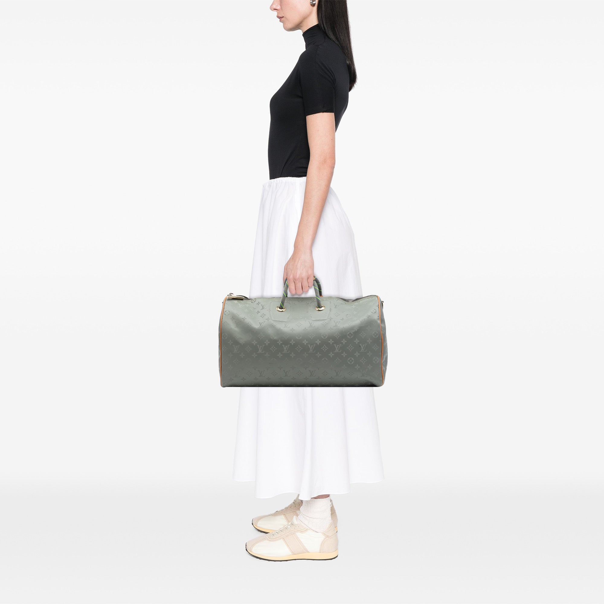 Monogram Titanium Keepall Bandouliere 50 - Image 7