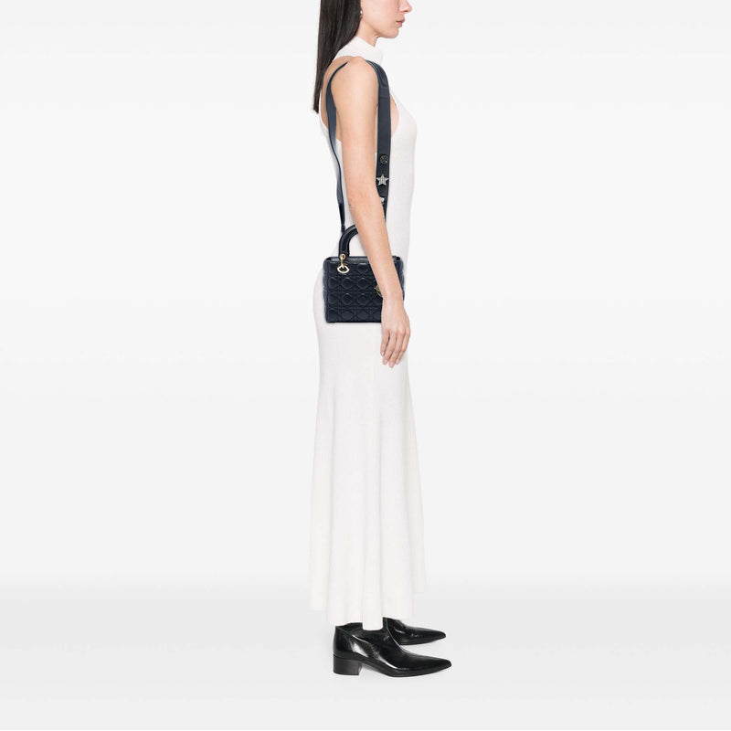 Small Lambskin Cannage MyABCDior Lady Dior - Image 5