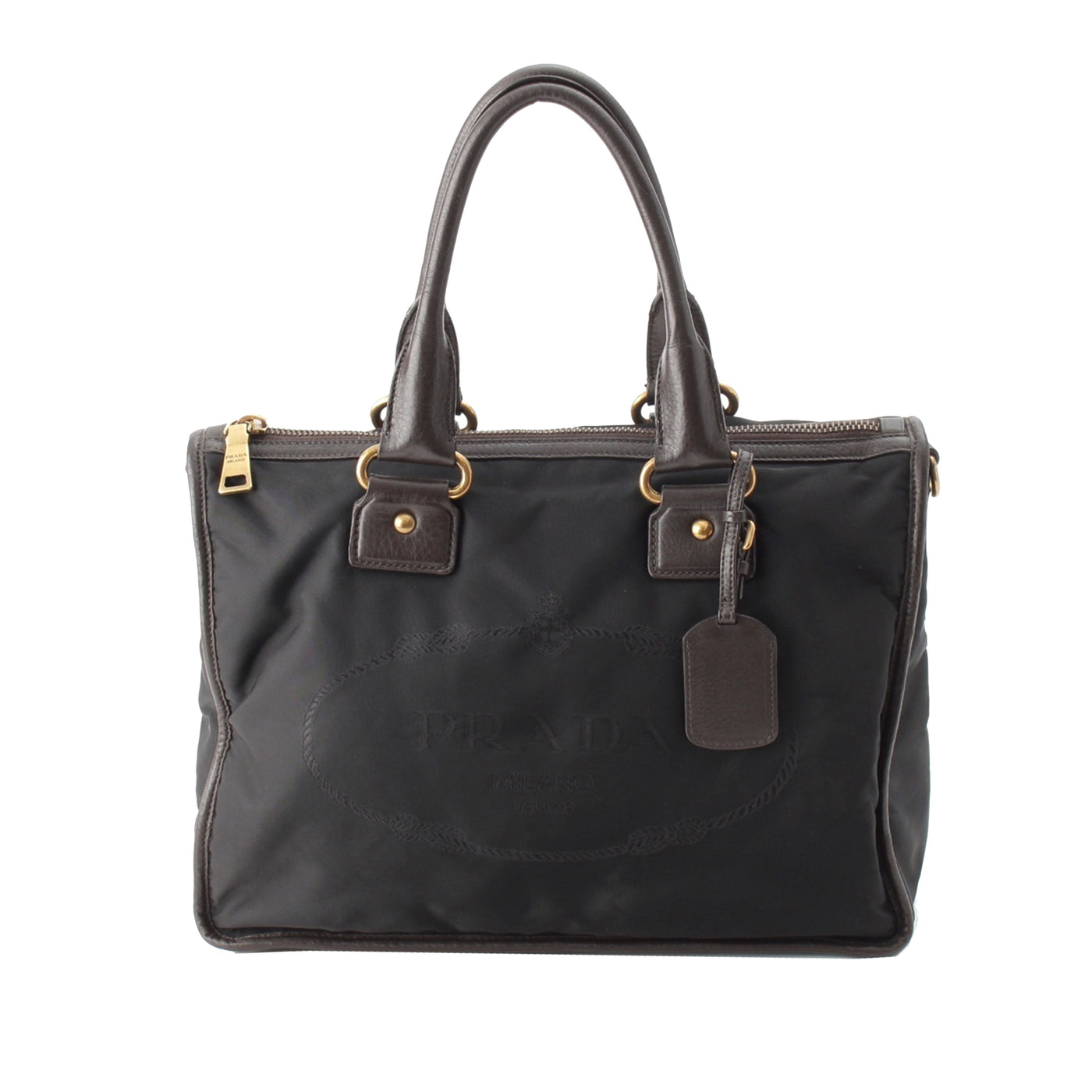 Tessuto Canapa Logo Satchel - Image 1