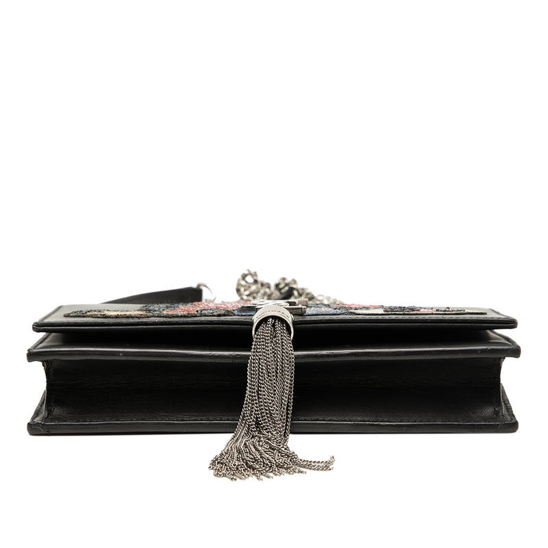 Calfskin Cloud Star Applique Classic Monogram Kate Tassel Wallet on Chain - Image 3