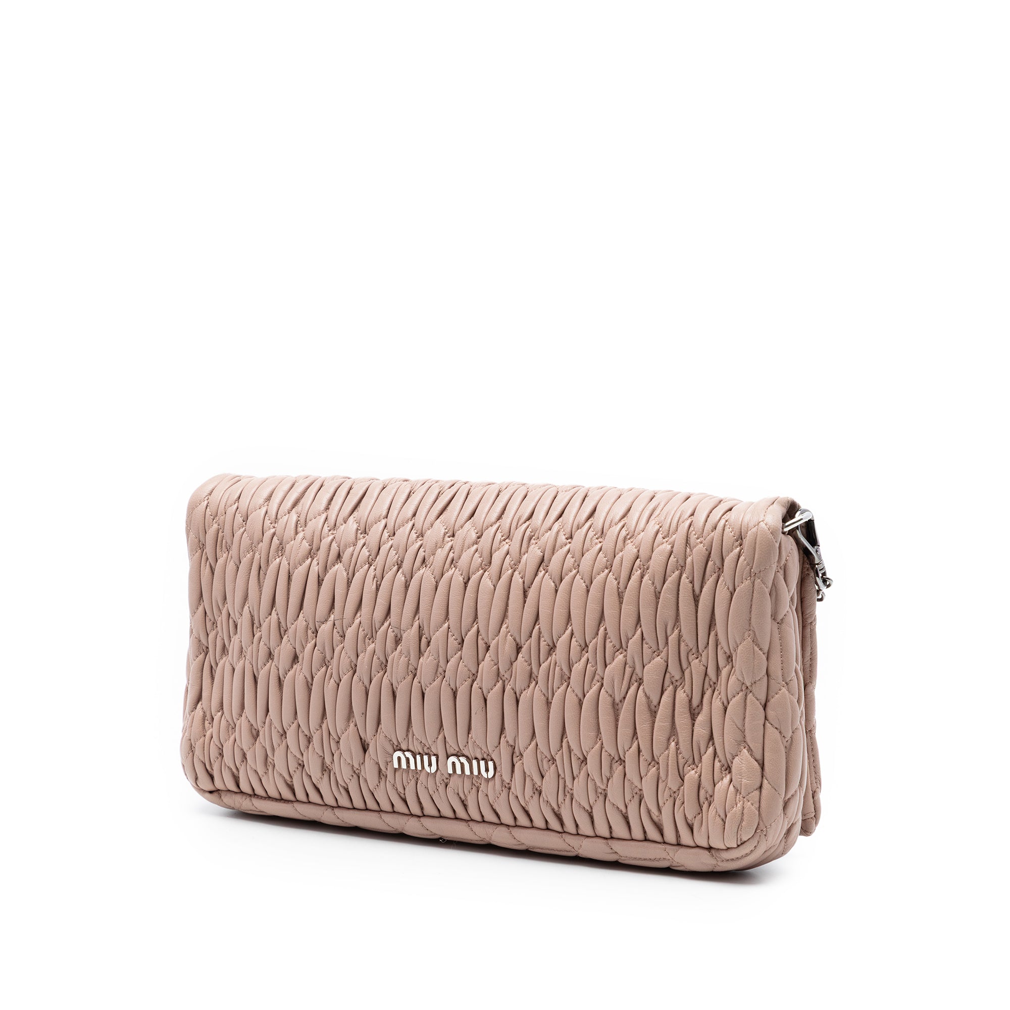 Matelasse Nappa Crystal Chain Satchel - Image 2