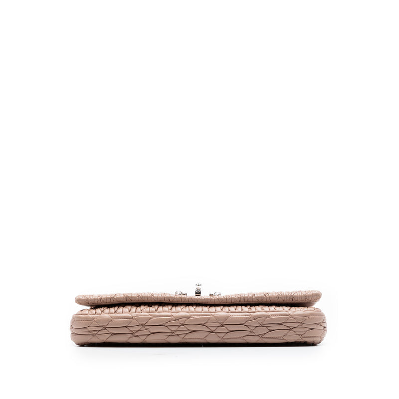 Matelasse Nappa Crystal Chain Satchel - Image 3