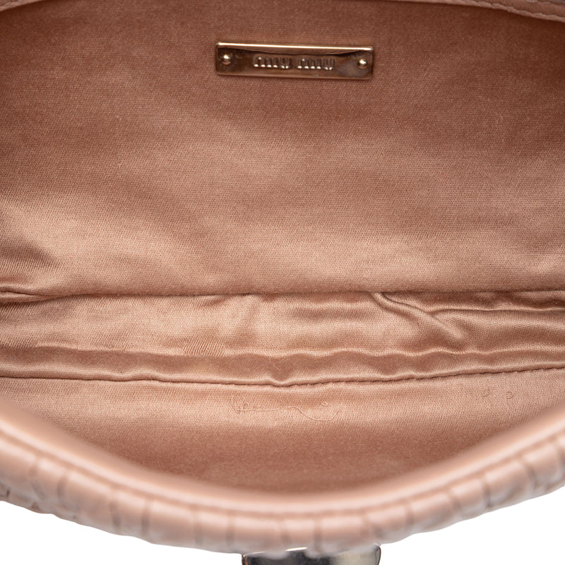 Matelasse Nappa Crystal Chain Satchel - Image 4