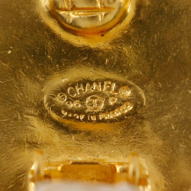 CC Gold Plated Round Clip On Earrings - Image 3