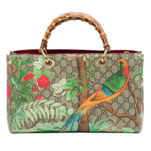 Medium GG Supreme Tian Bamboo Shopper Satchel - Image 1