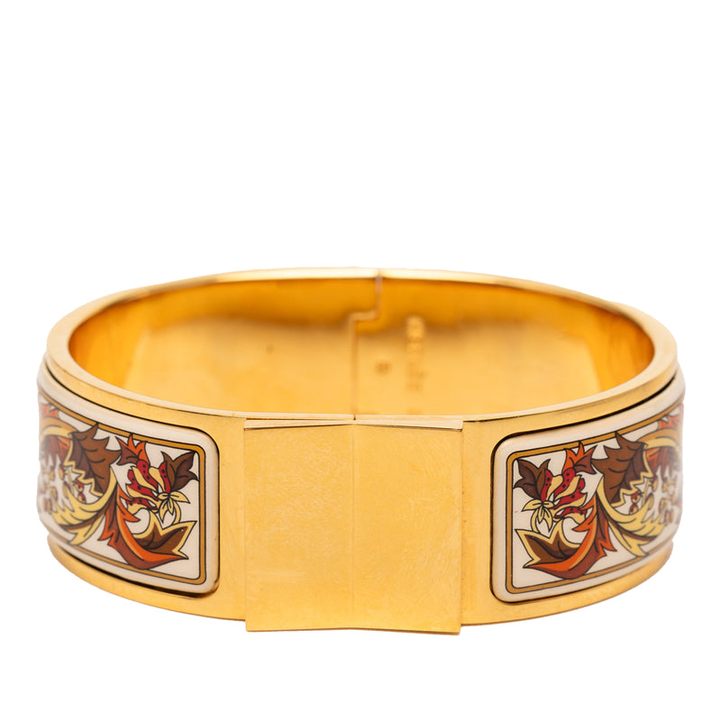 Enamel Fall Foliage Loquet Hinge Bracelet PM