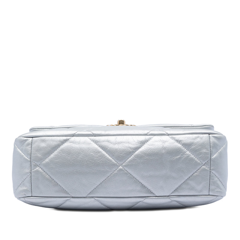 Large Metallic Lambskin 19 Flap - Image 3