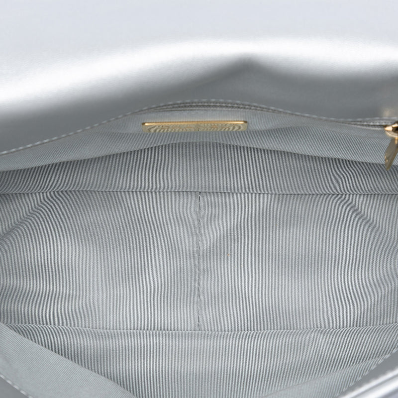 Large Metallic Lambskin 19 Flap - Image 4