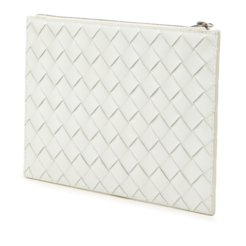 Leather Intrecciato Clutch - Image 2