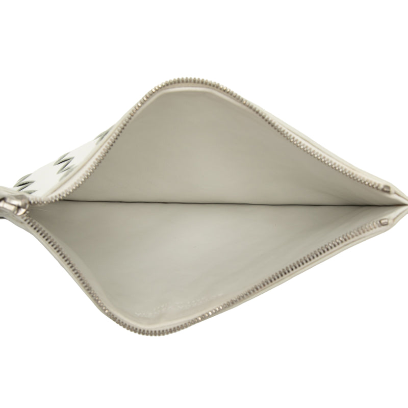 Leather Intrecciato Clutch - Image 4