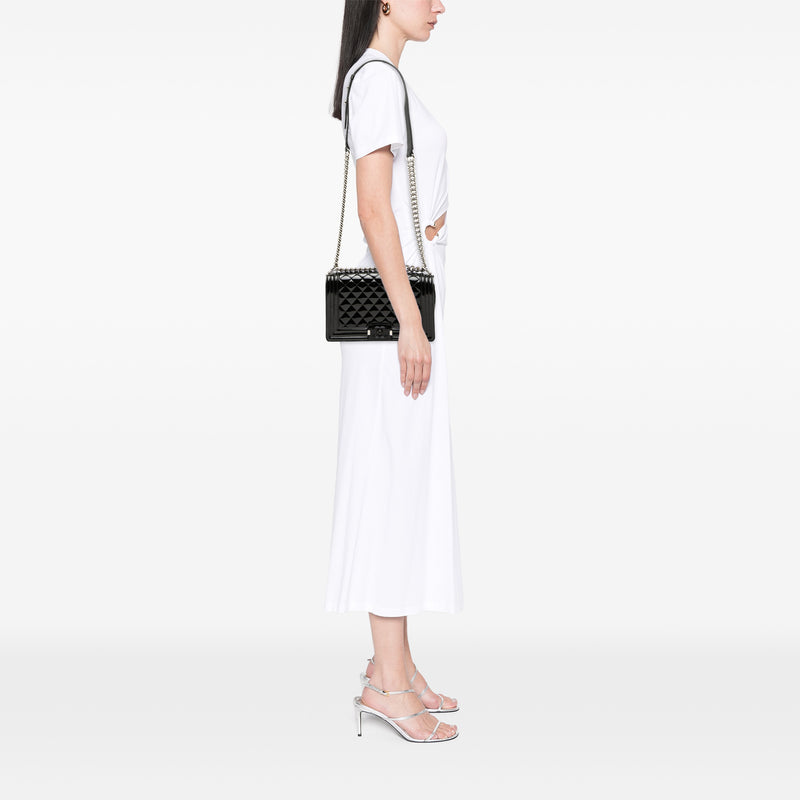 Old Medium Quilted Patent Acrylic Boy Flap - Image 7