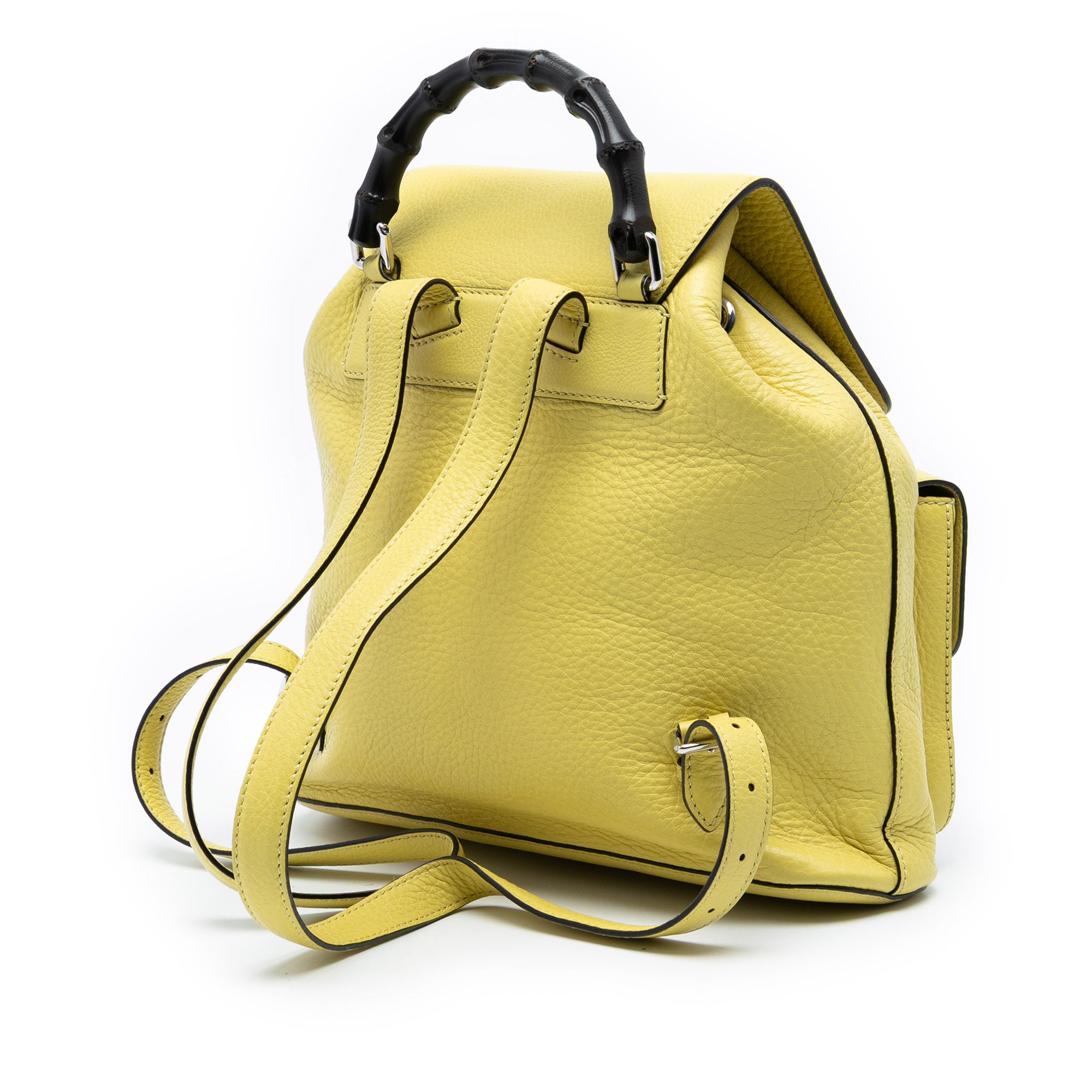 Leather Bamboo Tassel Backpack - Image 2