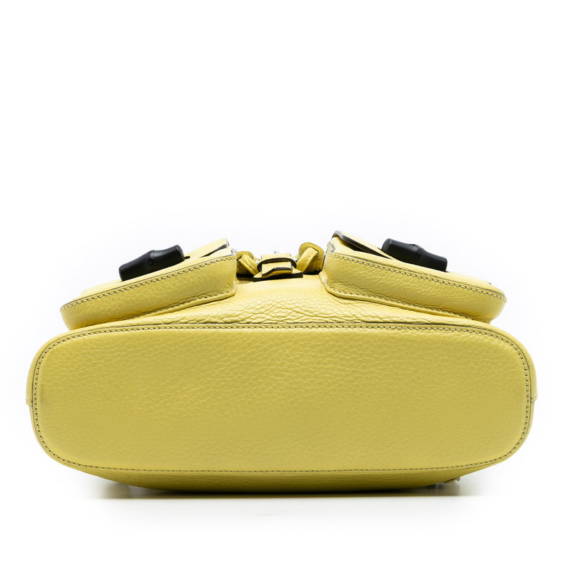 Leather Bamboo Tassel Backpack - Image 3