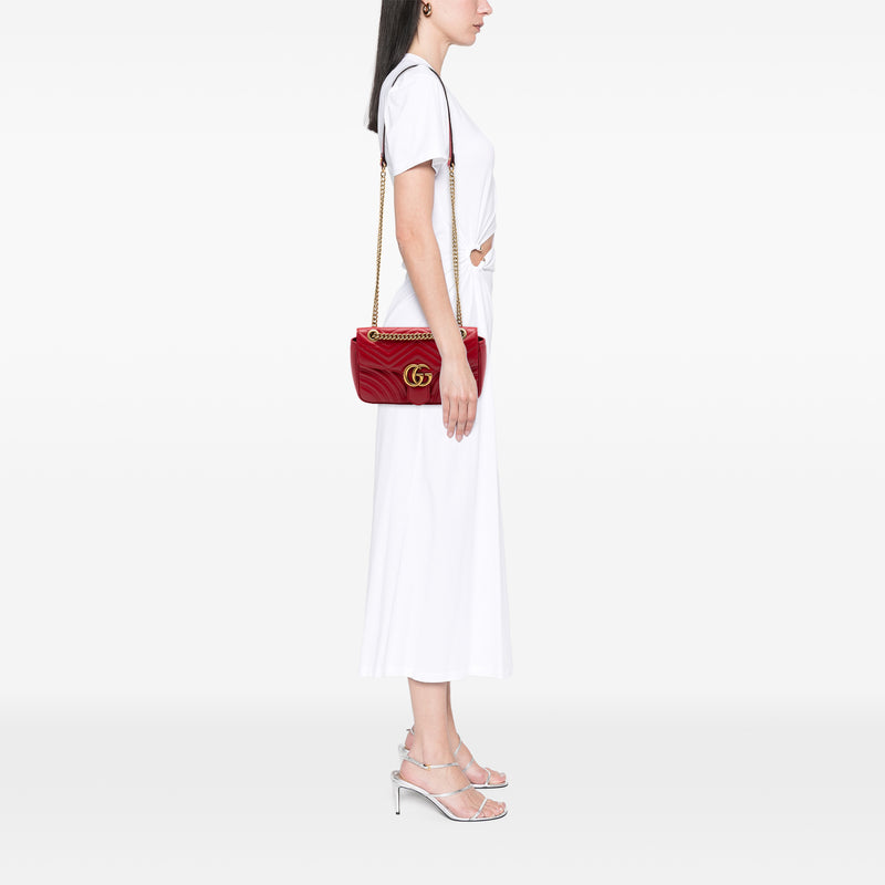 Medium GG Marmont Matelasse Calfskin Shoulder Bag - Image 6