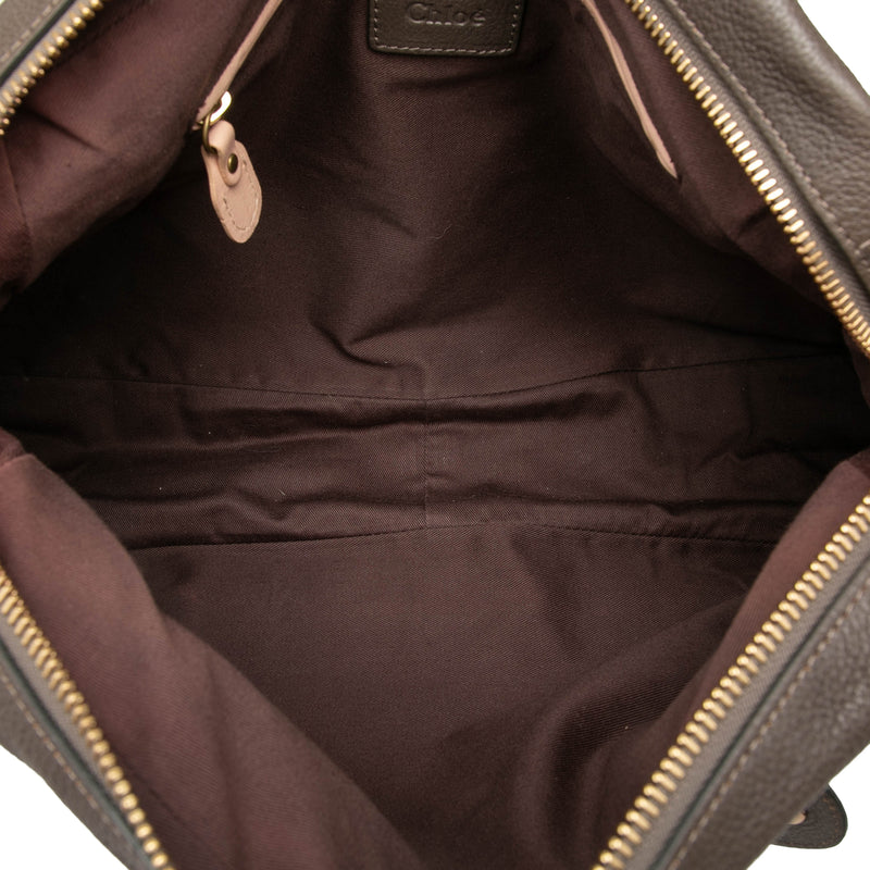 Large Leather Paraty Satchel - Image 4