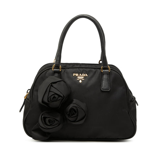 Rose Embellished Tessuto Handbag - Image 1