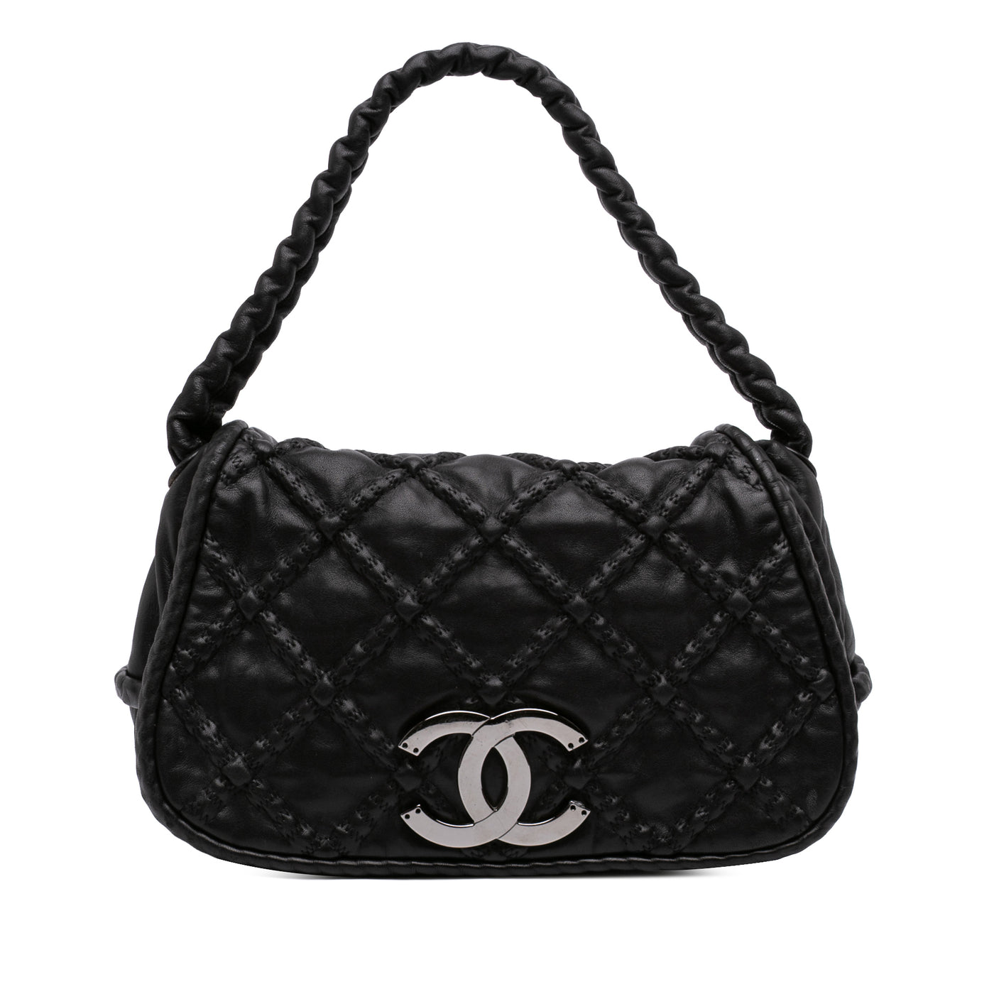 CC Quilted Lambskin Hidden Chain Flap - Image 1