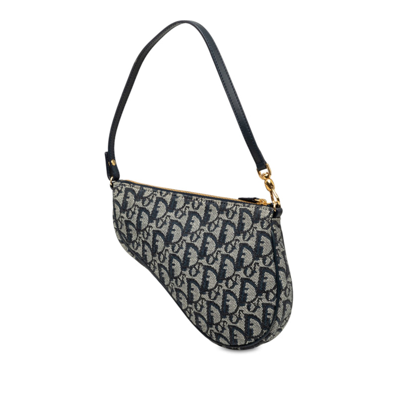 Mini Diorissimo Canvas Saddle Pochette - Image 2