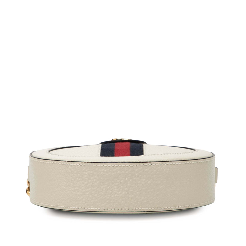 Mini Calfskin Web Ophidia Round Crossbody - Image 3