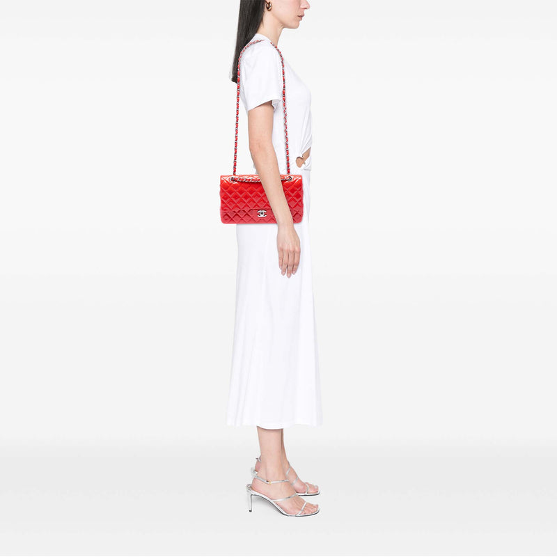 Medium Classic Patent Double Flap - Image 6