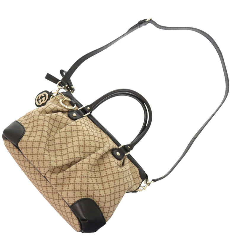 Diamante Canvas Sukey Satchel - Image 13