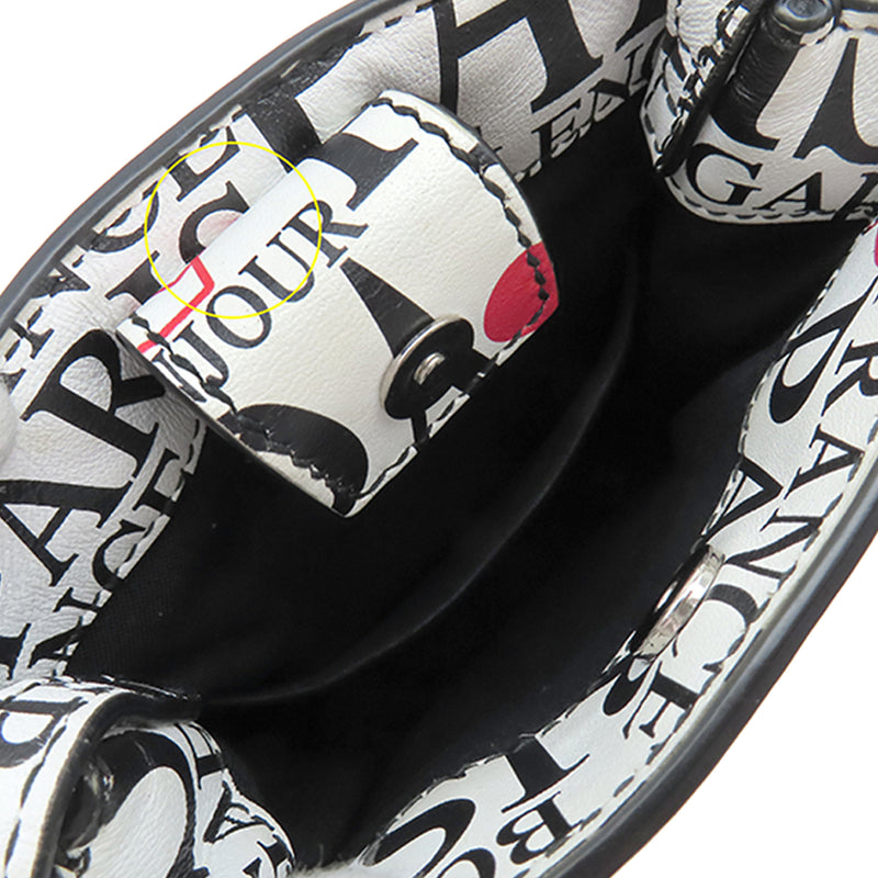 Mini Calfskin Bonjour Paris Shopping Phone Holder - Image 4