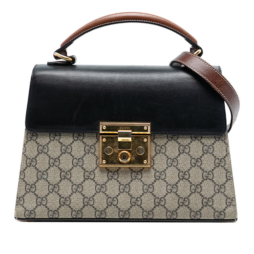 Small GG Supreme Padlock Satchel - Image 1