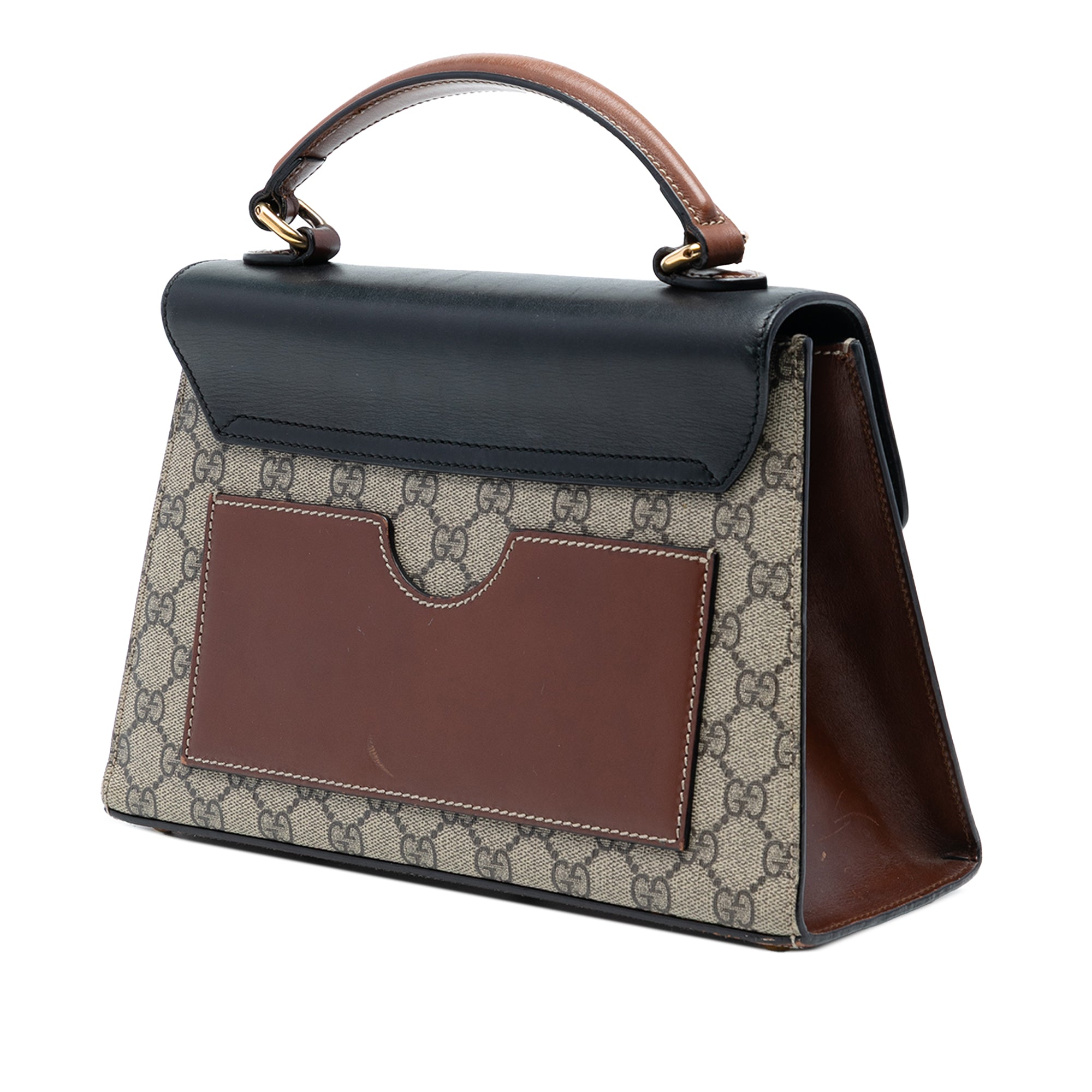 Small GG Supreme Padlock Satchel - Image 2