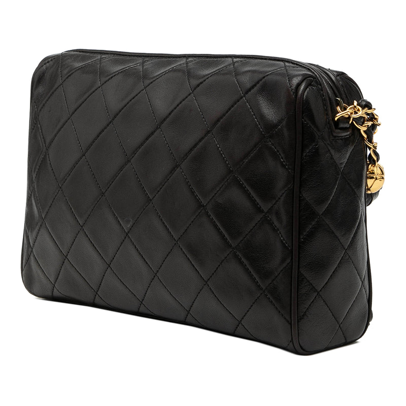 CC Diamond Quilted Lambskin Tassel Camera Bag - Image 2