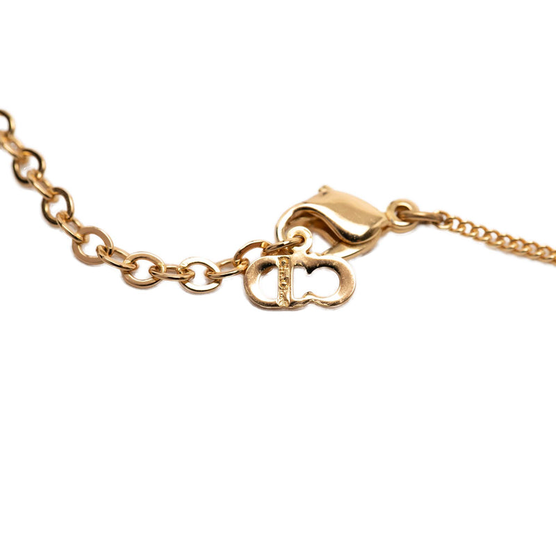 Gold Plated Crystal CD Logo Pendant Necklace - Image 4
