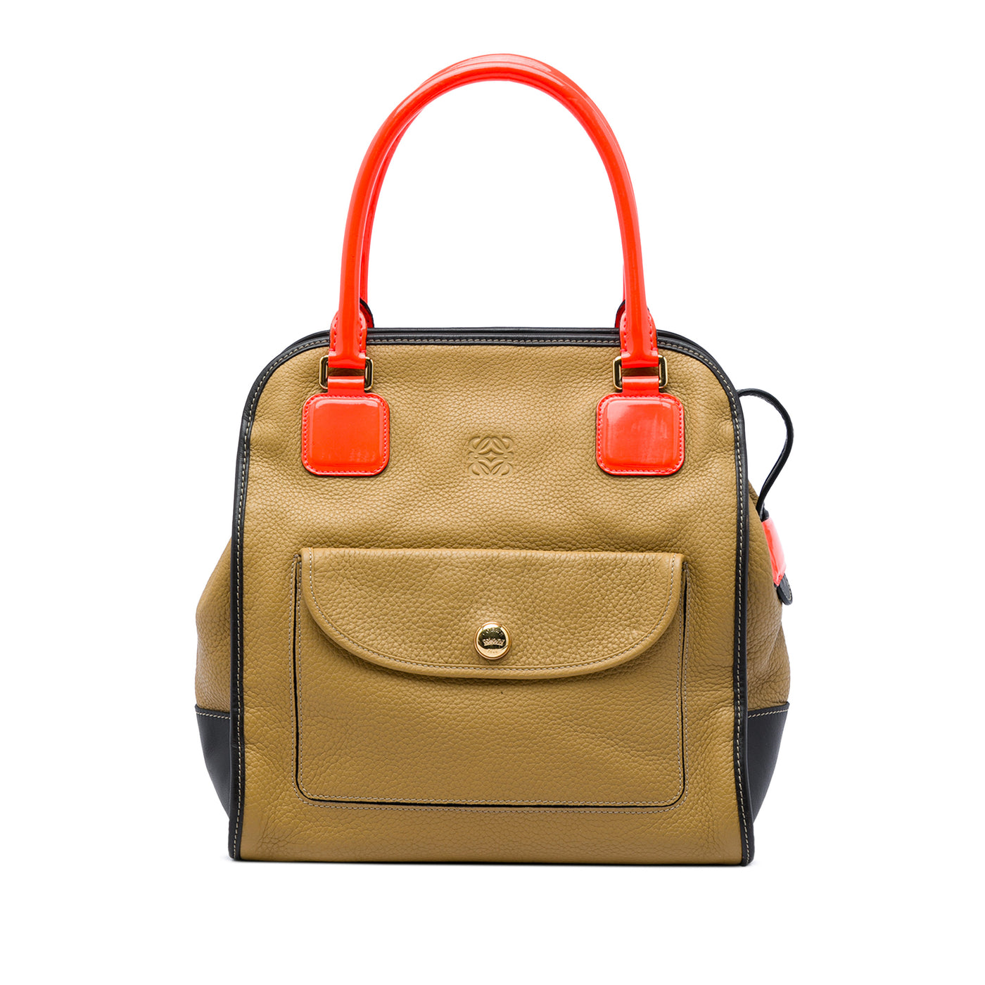 Tricolor Leather Anagram Oro Handbag - Image 1