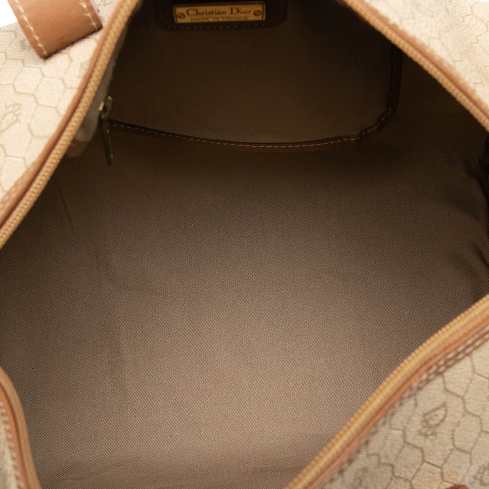 Honeycomb Coated Canvas Boston Bag - Image 4