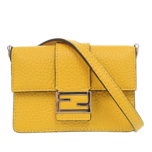 Micro Leather Flat Baguette Crossbody - Image 1