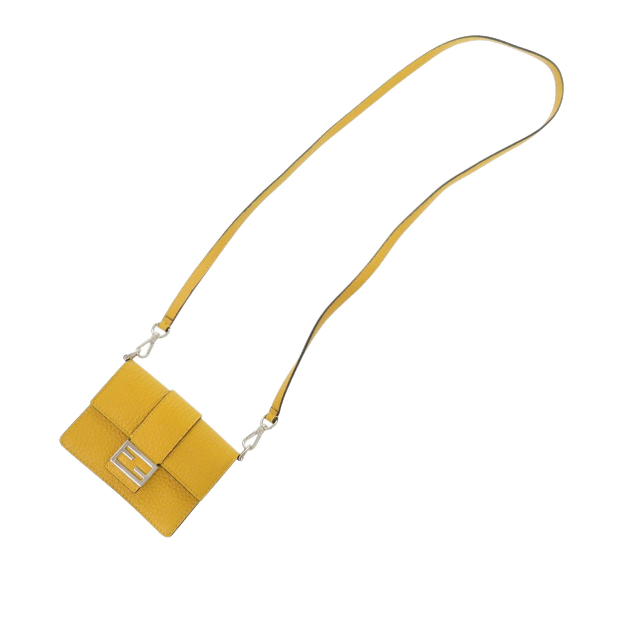Micro Leather Flat Baguette Crossbody - Image 11