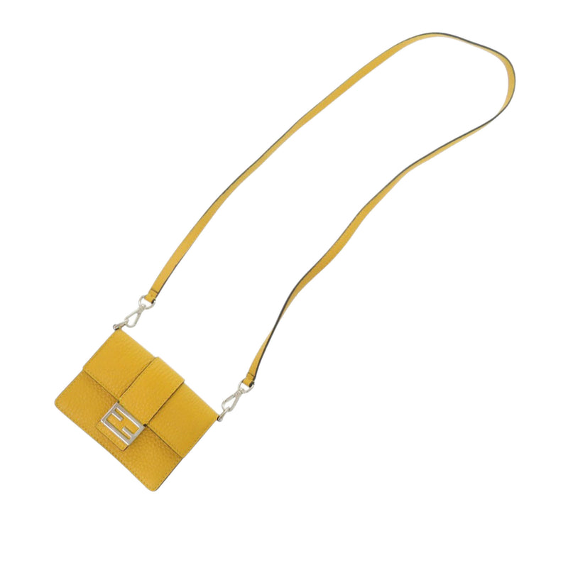 Micro Leather Flat Baguette Crossbody - Image 11