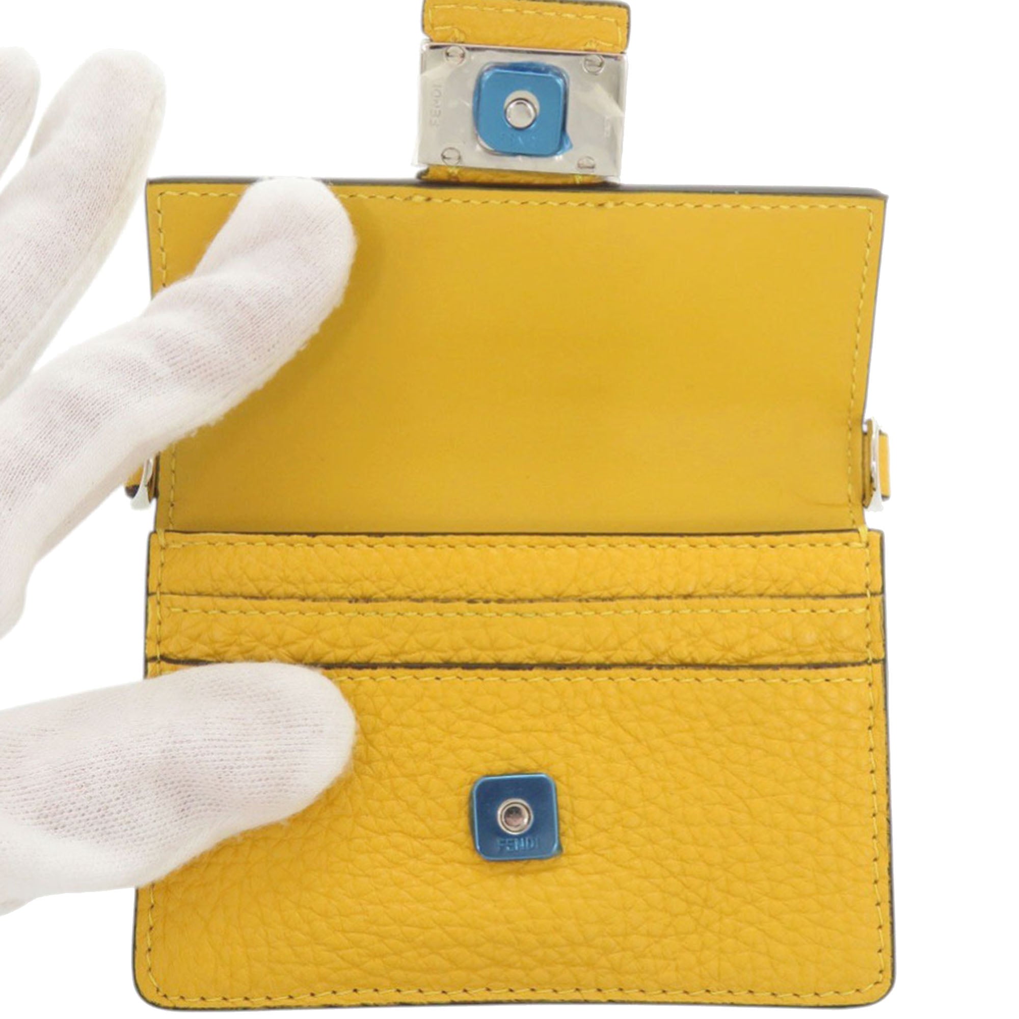 Micro Leather Flat Baguette Crossbody - Image 6