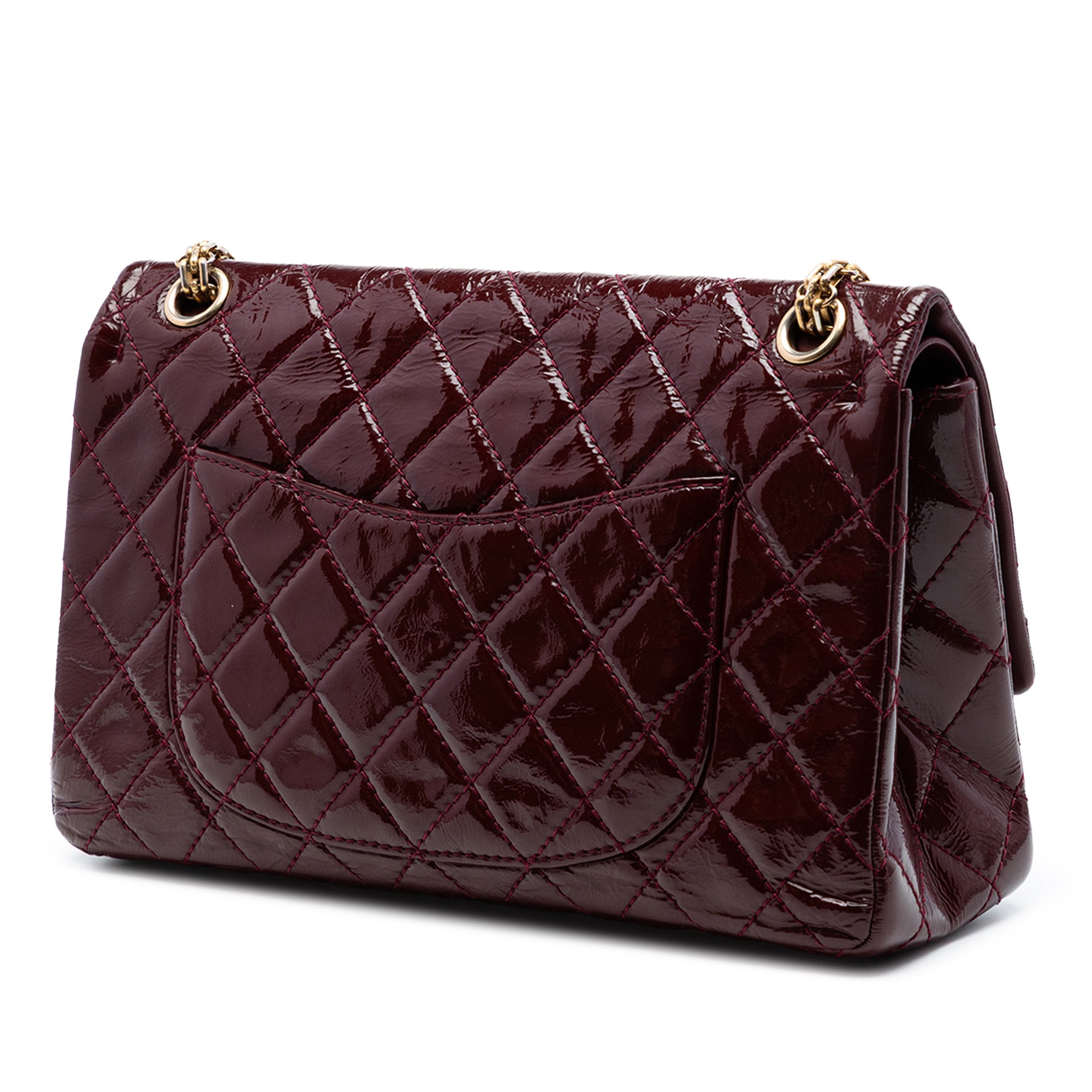 Quilted Crinkled Patent Reissue 2.55 Double Flap 226 - Image 2