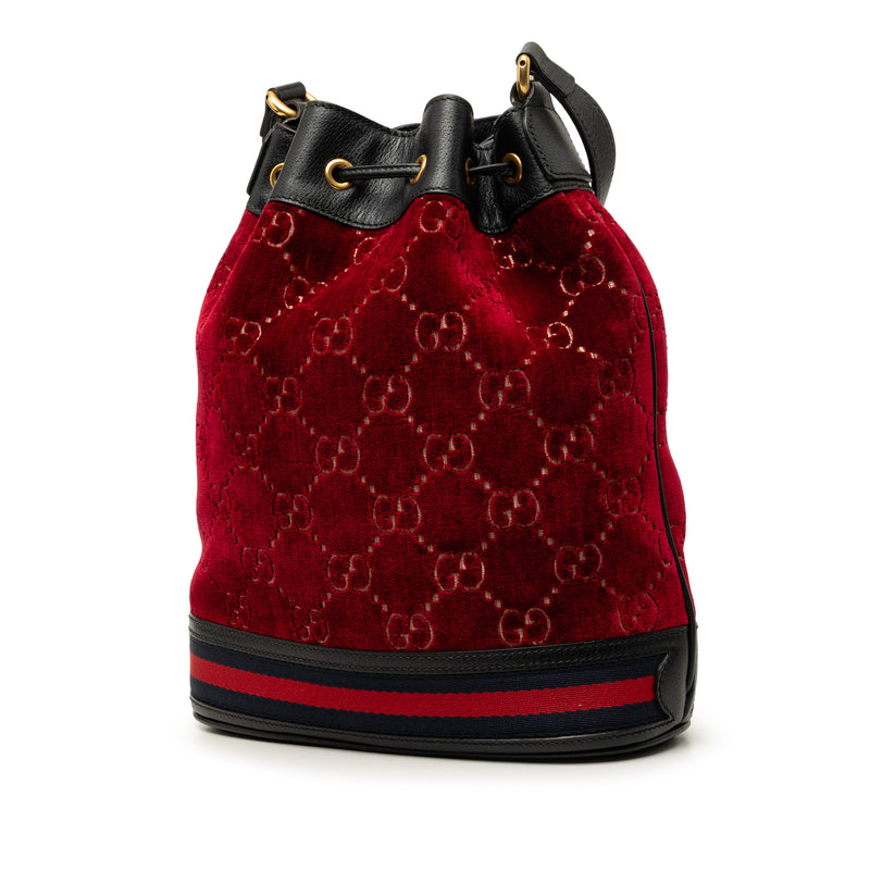 GG Velvet Web Bucket - Image 2