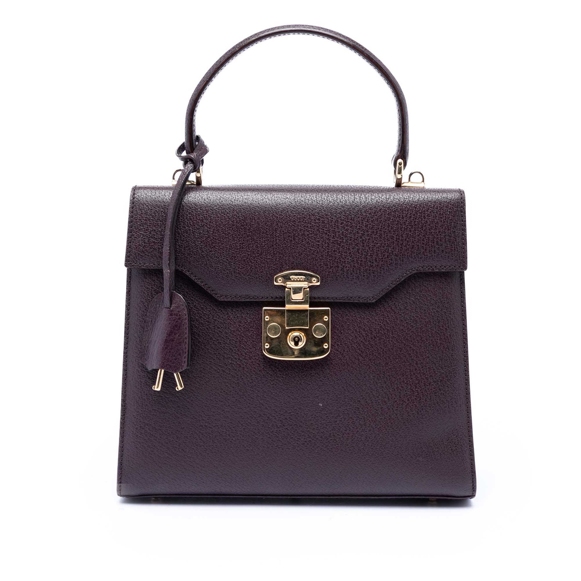 Calfskin Lady Lock Satchel - Image 1