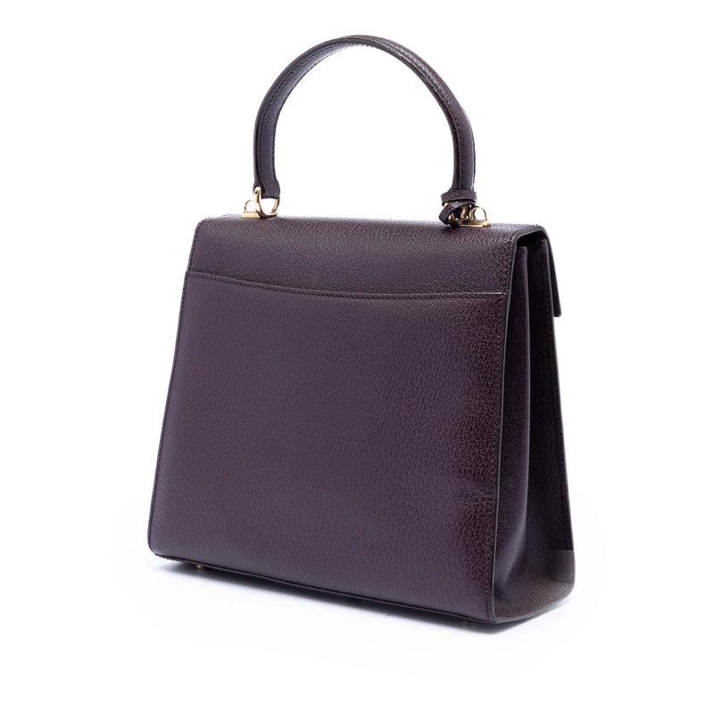 Calfskin Lady Lock Satchel - Image 2