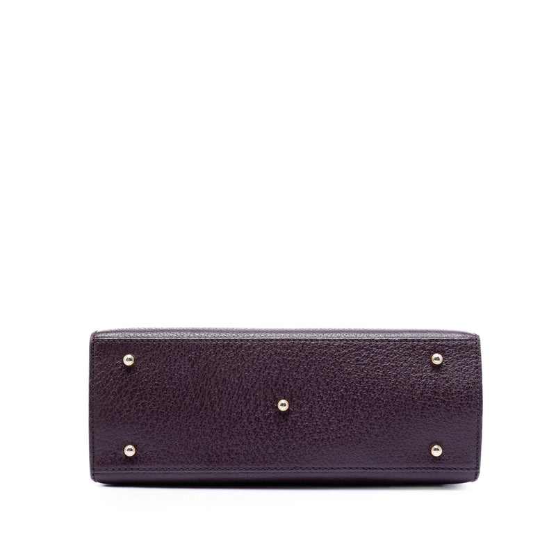 Calfskin Lady Lock Satchel - Image 3
