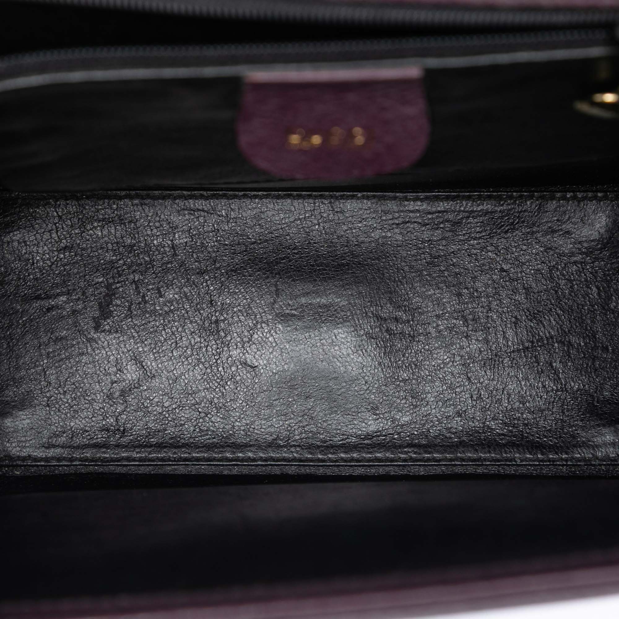 Calfskin Lady Lock Satchel - Image 4