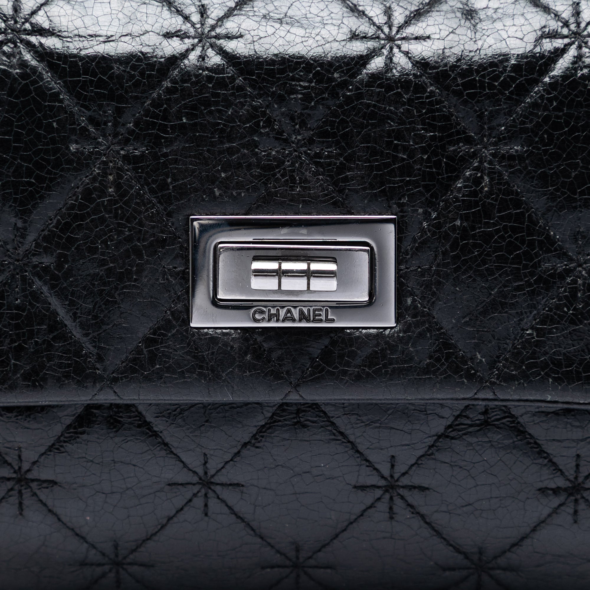 Glazed Crackled Calfskin Mademoiselle Flap - Image 5