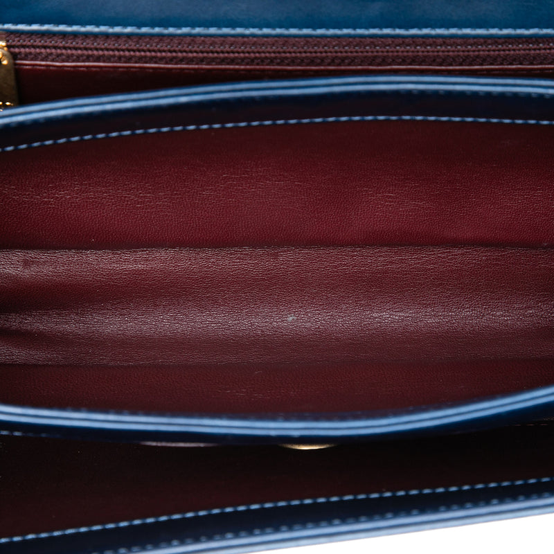 Small Quilted Calfskin Straight Lined Flap - Image 4