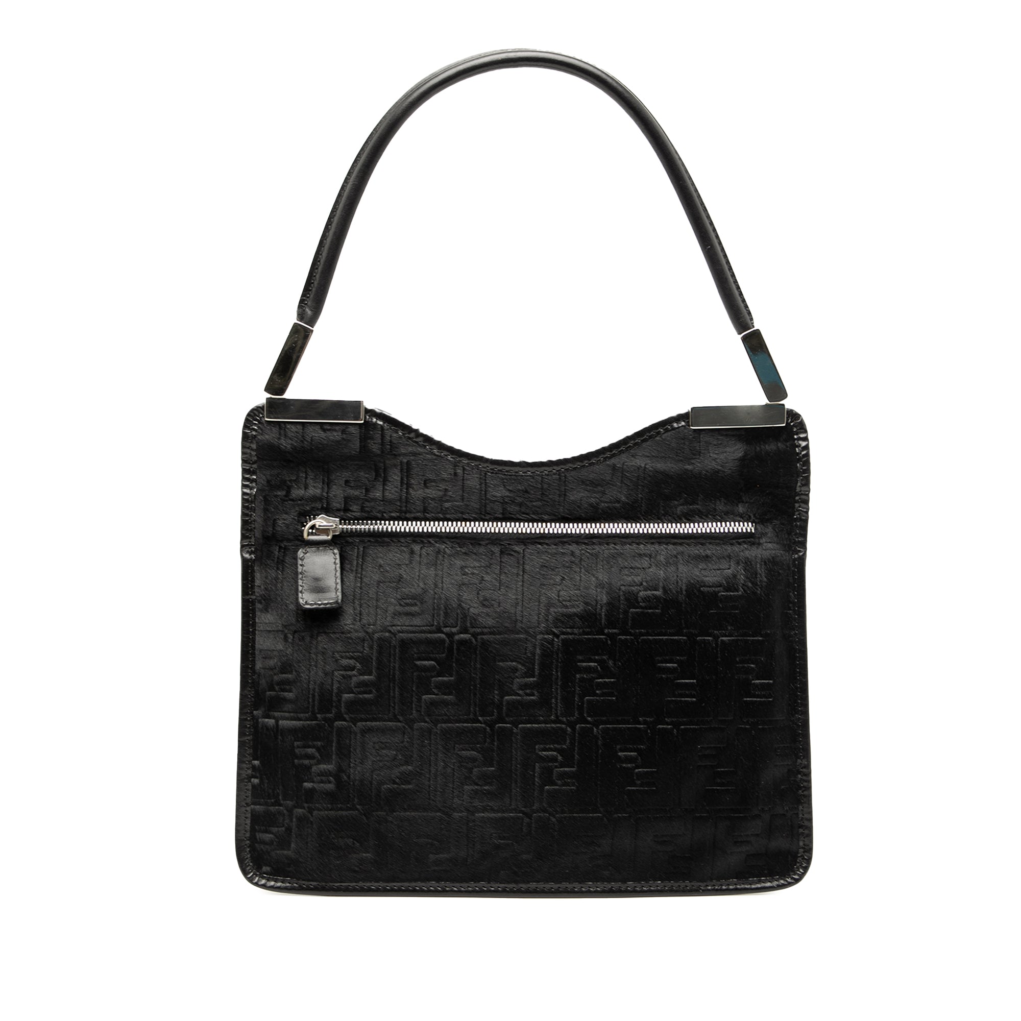 Zucca Pony Hair Shoulder Bag - Image 1