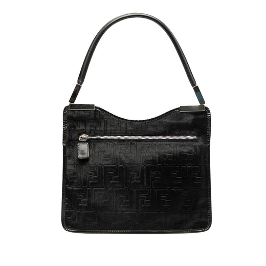 Zucca Pony Hair Shoulder Bag - Image 1