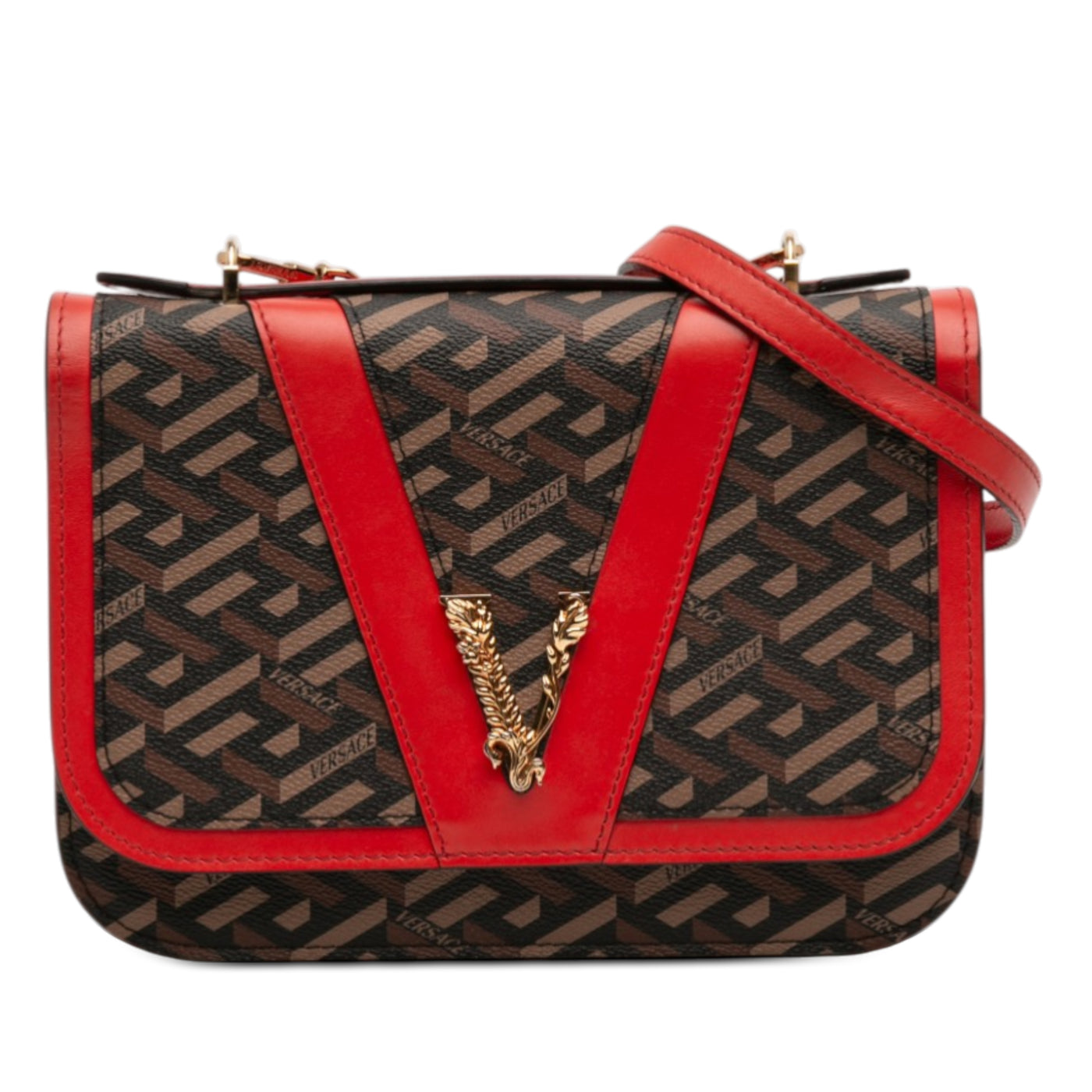 La Greca Coated Canvas Virtus Satchel - Image 1