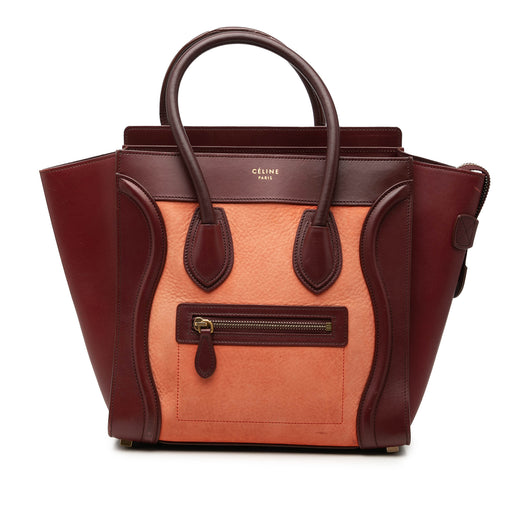 Micro Bicolor Calfskin Luggage Tote - Image 1