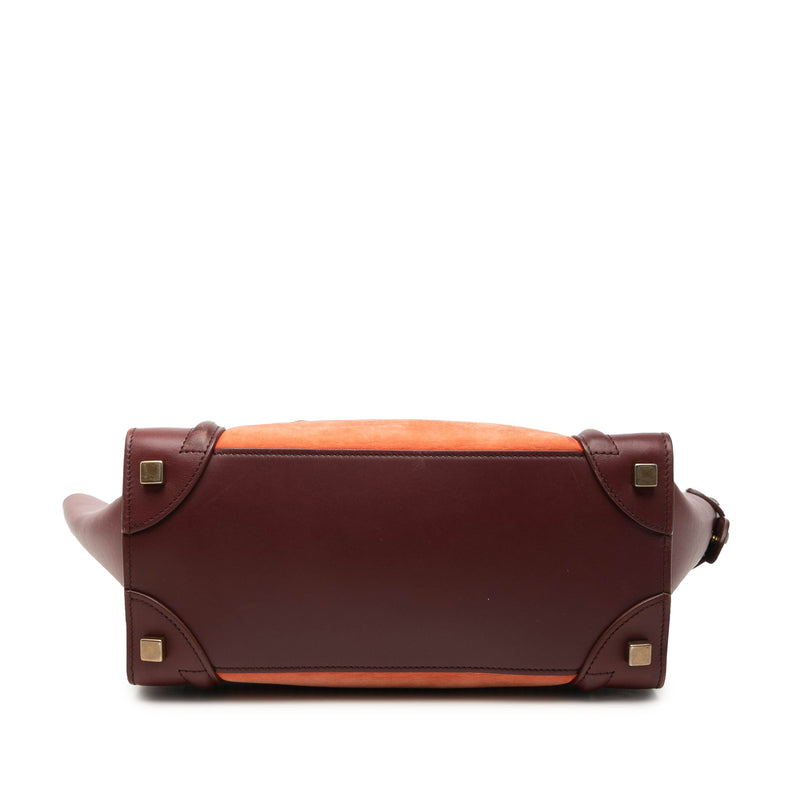 Micro Bicolor Calfskin Luggage Tote - Image 3